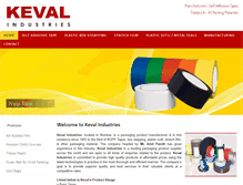 Tablet Screenshot of kevalindustries.com